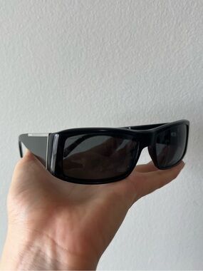 Prada PR 13IS Sunglasses Y2K minimalist rectangular